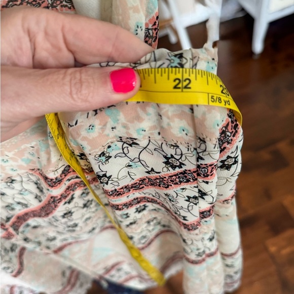 Maurices Sheer Tie Front, Cold Shoulder, Lace Back Top, Size Large - Picture 6 of 6